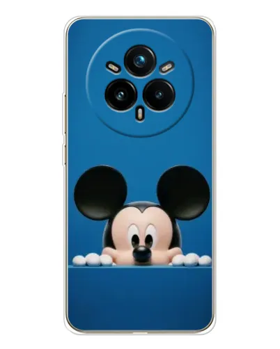Чехол для Realme 14 Pro 5G с картинкой «Микки выглядывает»