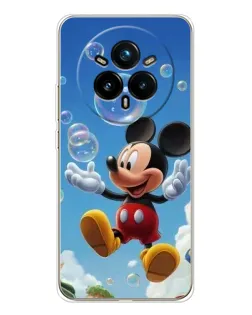 Чехол для Realme 14 Pro 5G с картинкой «Mickey и мыльные пузыри»