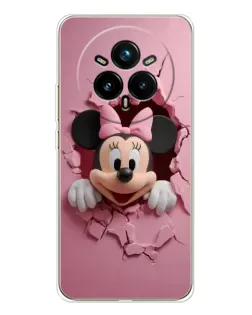 Чехол для Realme 14 Pro 5G с картинкой «Минни сквозь стену»