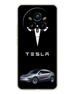 Чехол для Realme 14 Pro 5G с картинкой «Tesla Model Y»