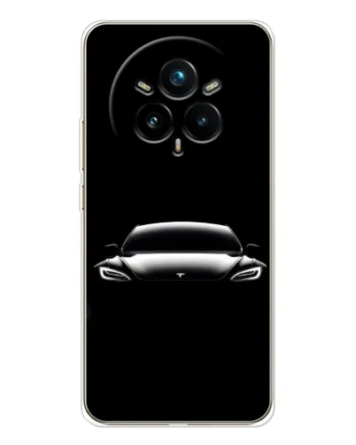 Чехол для Realme 14 Pro 5G с картинкой «Фары Tesla Night» Чехол для Realme 14 Pro 5G с картинкой «Фары Tesla Night»