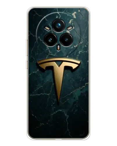 Чехол для Realme 14 Pro 5G с картинкой «Мраморная Tesla Gold» Чехол для Realme 14 Pro 5G с картинкой «Мраморная Tesla Gold»
