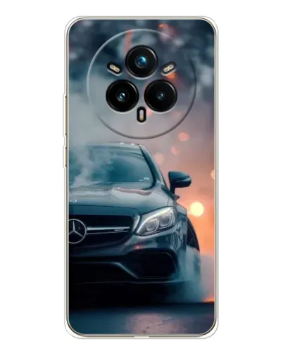 Чехол для Realme 14 Pro 5G с картинкой «Mercedes — ночной город»