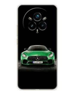 Чехол для Realme 14 Pro 5G с картинкой «Mercedes — неоновый лого»
