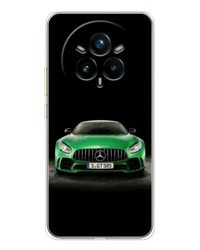 Чехол для Realme 14 Pro 5G с картинкой «Mercedes — неоновый лого»