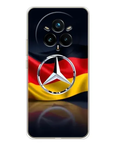 Чехол для Realme 14 Pro 5G с картинкой «Mercedes — флаг Германии»