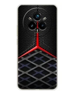 Чехол для Realme 14 Pro 5G с картинкой «Mercedes Carbon Grid»