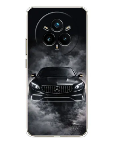 Чехол для Realme 14 Pro 5G с картинкой «Mercedes в дыму»
