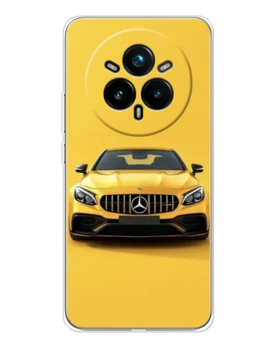 Чехол для Realme 14 Pro 5G с картинкой «Желтый Mercedes GT»