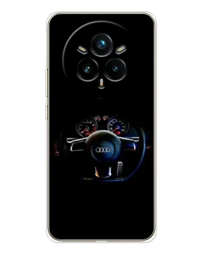 Чехол для Realme 14 Pro 5G с картинкой «Салон Audi — руль» Чехол для Realme 14 Pro 5G с картинкой «Салон Audi — руль»