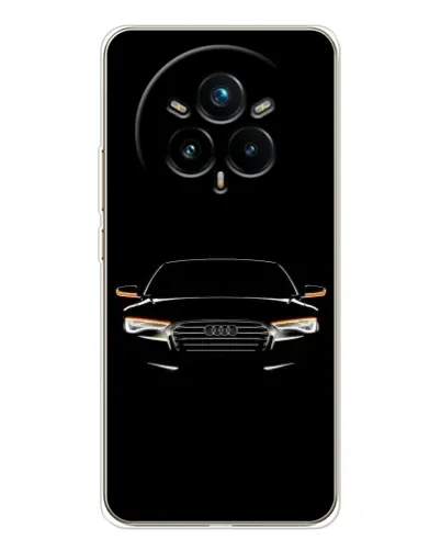 Чехол для Realme 14 Pro 5G с картинкой «Audi — ночной контур» Чехол для Realme 14 Pro 5G с картинкой «Audi — ночной контур»