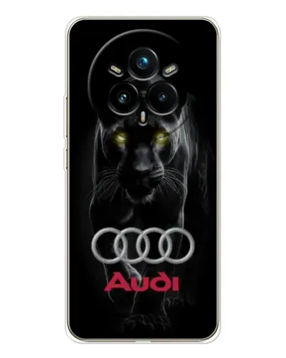 Чехол для Realme 14 Pro 5G с картинкой «Пантера и Audi» Чехол для Realme 14 Pro 5G с картинкой «Пантера и Audi»