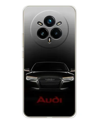 Чехол для Realme 14 Pro 5G с картинкой «Audi — градиентный контур» Чехол для Realme 14 Pro 5G с картинкой «Audi — градиентный контур»