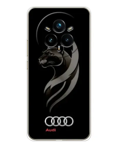 Чехол для Realme 14 Pro 5G с картинкой «Графика — пантера и Audi» Чехол для Realme 14 Pro 5G с картинкой «Графика — пантера и Audi»
