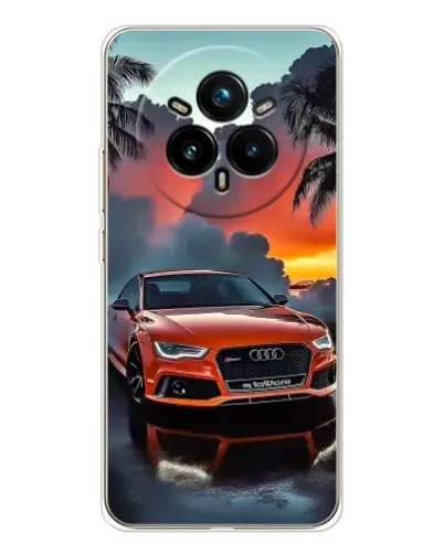 Чехол для Realme 14 Pro 5G с картинкой «Audi — закат» Чехол для Realme 14 Pro 5G с картинкой «Audi — закат»