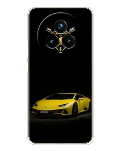 Чехол для Realme 14 Pro 5G с картинкой «Lamborghini желтый акцент»