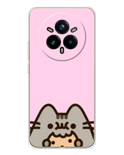 Чехол для Realme 14 Pro 5G с картинкой «Pusheen и печенье» Чехол для Realme 14 Pro 5G с картинкой «Pusheen и печенье»