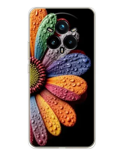 Чехол для Realme 14 Pro 5G с картинкой «Радужный цветок» Чехол для Realme 14 Pro 5G с картинкой «Радужный цветок»