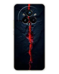 Чехол для Realme 14 Pro 5G с картинкой «Kрасная лавовая трещина» Чехол для Realme 14 Pro 5G с картинкой «Kрасная лавовая трещина»