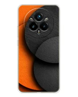 Чехол для Realme 14 Pro 5G с картинкой «Геометрия оранжевых кругов» Чехол для Realme 14 Pro 5G с картинкой «Геометрия оранжевых кругов»