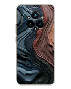 Чехол для Realme 14 Pro 5G с картинкой «Цветные волны каньона» Чехол для Realme 14 Pro 5G с картинкой «Цветные волны каньона»