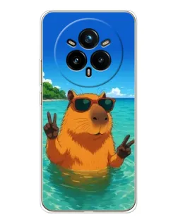 Чохол для Realme 14 Pro 5G з картинкою «Морська капібара»