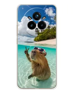 Чохол для Realme 14 Pro 5G з картинкою «Капібара на морі»