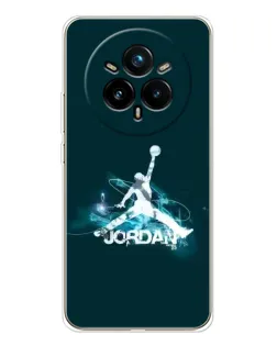 Чехол для Realme 14 Pro Plus с картинкой «Jordan Blue Fire»