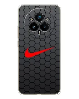 Чохол для Realme 14 Pro Plus з картинкою «Nike — карбонова сітка» Чохол для Realme 14 Pro Plus з картинкою «Nike — карбонова сітка»