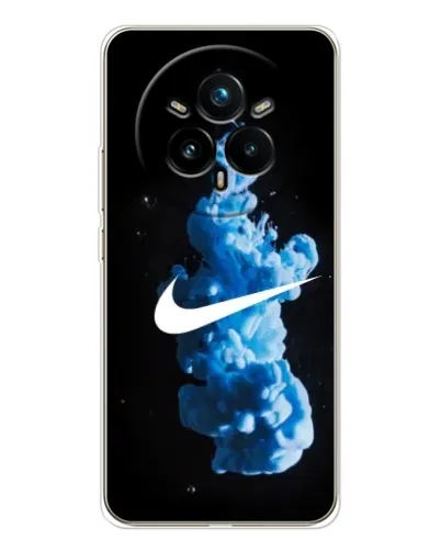 Чехол для Realme 14 Pro Plus с картинкой «Nike и синий дым» Чехол для Realme 14 Pro Plus с картинкой «Nike и синий дым»