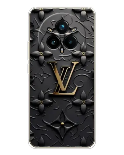 Чехол для Realme 14 Pro Plus с картинкой «Кожаная текстура LV»