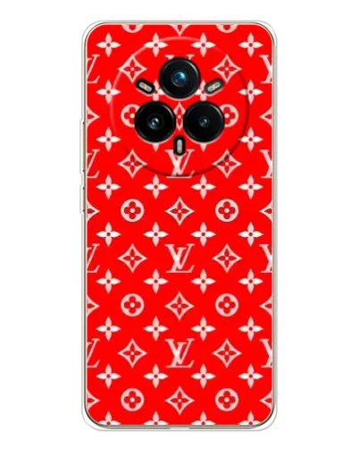 Чехол для Realme 14 Pro Plus с картинкой «Яркий паттерн LV»