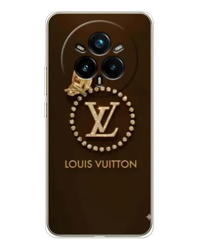 Чехол для Realme 14 Pro Plus с картинкой «LV — золотая печать»