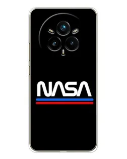 Чохол для Realme 14 Pro Plus з картинкою «NASA — класика Red Blue» Чохол для Realme 14 Pro Plus з картинкою «NASA — класика Red Blue»