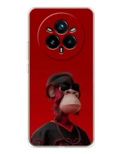 Чохол для Realme 14 Pro Plus з картинкою «Bored Ape в червоному» Чохол для Realme 14 Pro Plus з картинкою «Bored Ape в червоному»