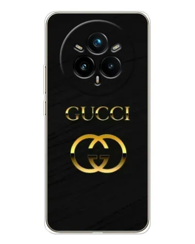 Чехол для Realme 14 Pro Plus с картинкой «Золотой логотип Gucci» Чехол для Realme 14 Pro Plus с картинкой «Золотой логотип Gucci»