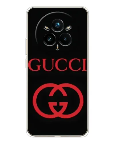 Чехол для Realme 14 Pro Plus с картинкой «Gucci — красный логотип» Чехол для Realme 14 Pro Plus с картинкой «Gucci — красный логотип»