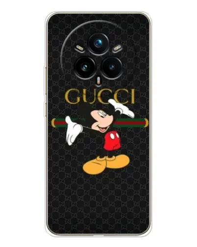 Чехол для Realme 14 Pro Plus с картинкой «Микки Маус Gucci» Чехол для Realme 14 Pro Plus с картинкой «Микки Маус Gucci»