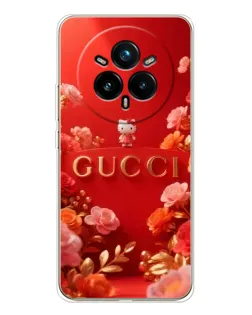 Чехол для Realme 14 Pro Plus с картинкой «Gucci — золотой сад»