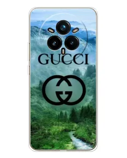 Чехол для Realme 14 Pro Plus с картинкой «Gucci — горный пейзаж»