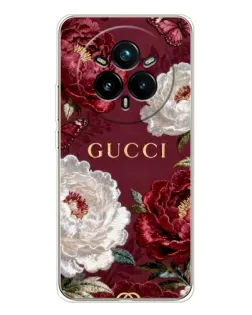 Чехол для Realme 14 Pro Plus с картинкой «Gucci — бордовые розы»
