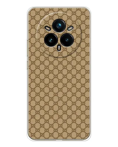 Чехол для Realme 14 Pro Plus с картинкой «Gucci — классический беж» Чехол для Realme 14 Pro Plus с картинкой «Gucci — классический беж»