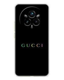 Чехол для Realme 14 Pro Plus с картинкой «Gucci — неоновый минимализм»