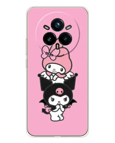 Чехол для Realme 14 Pro Plus с картинкой «My Melody и Kuromi»