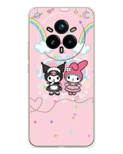 Чехол для Realme 14 Pro Plus с картинкой «My Melody и Kuromi»