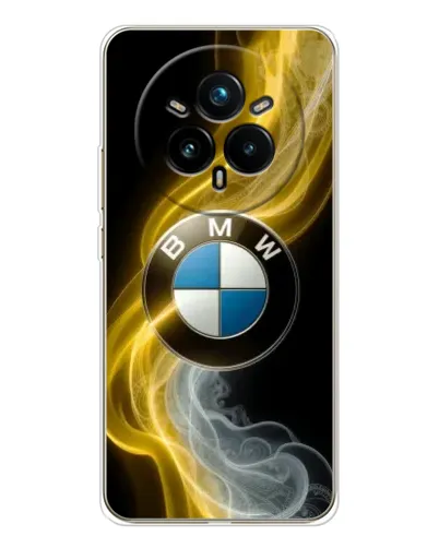 Чехол для Realme 14 Pro Plus с картинкой «Золотистый дым BMW» Чехол для Realme 14 Pro Plus с картинкой «Золотистый дым BMW»