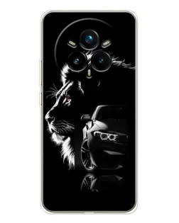 Чохол для Realme 14 Pro Plus з картинкою «BMW та лев» Чохол для Realme 14 Pro Plus з картинкою «BMW та лев»