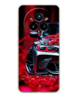Чохол для Realme 14 Pro Plus з картинкою «Спортивна BMW та квіти» Чохол для Realme 14 Pro Plus з картинкою «Спортивна BMW та квіти»