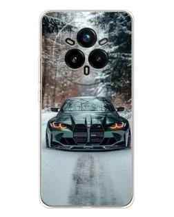 Чохол для Realme 14 Pro Plus з картинкою «BMW у зимовому лісі» Чохол для Realme 14 Pro Plus з картинкою «BMW у зимовому лісі»