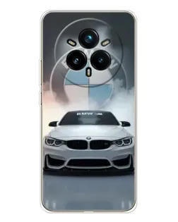 Чохол для Realme 14 Pro Plus з картинкою «BMW в білому диму» Чохол для Realme 14 Pro Plus з картинкою «BMW в білому диму»